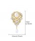 XSB257 - Luxury Palace-Style Pearl Pendant Brooch